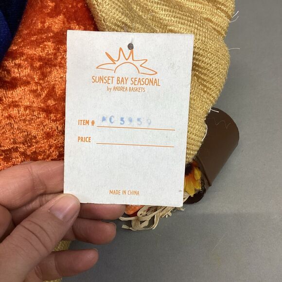 Sunset Bay Seasonal Turkey Pilgrim Plush Shelf Sitter #C5959 - 28” - Picture 14 of 15